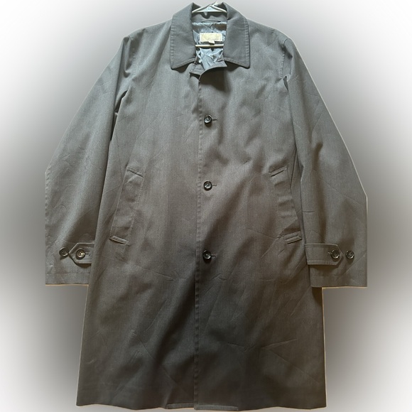 Michael Kors Single Breasted Trench Coat 44L - Picture 2 of 12